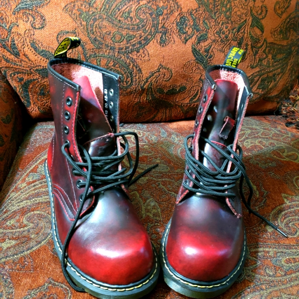 "Like" Doc Martin Ox Blood Combat boots